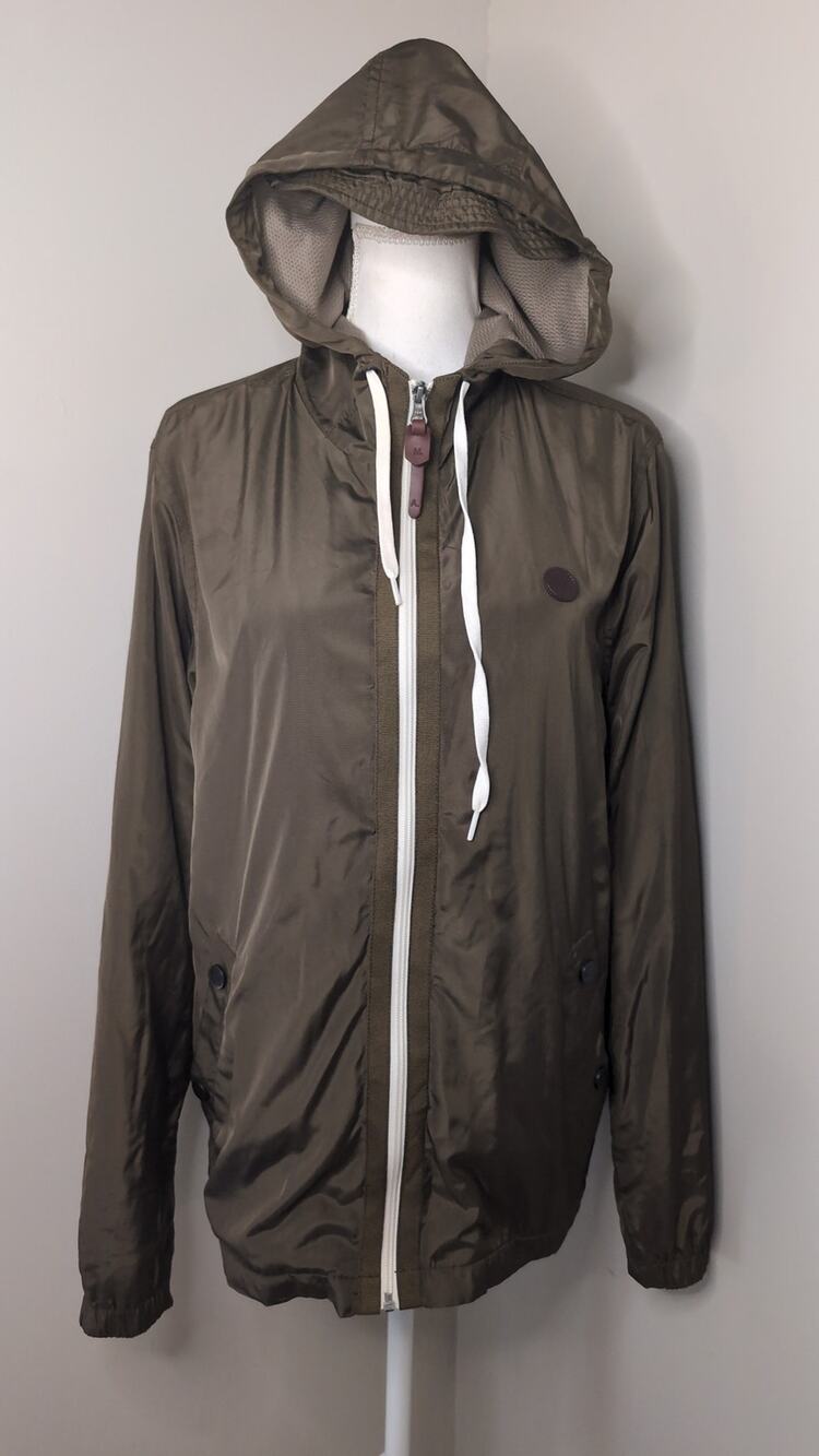 Marshall Artist Brown Nylon Hooded Jacket Men’s Small